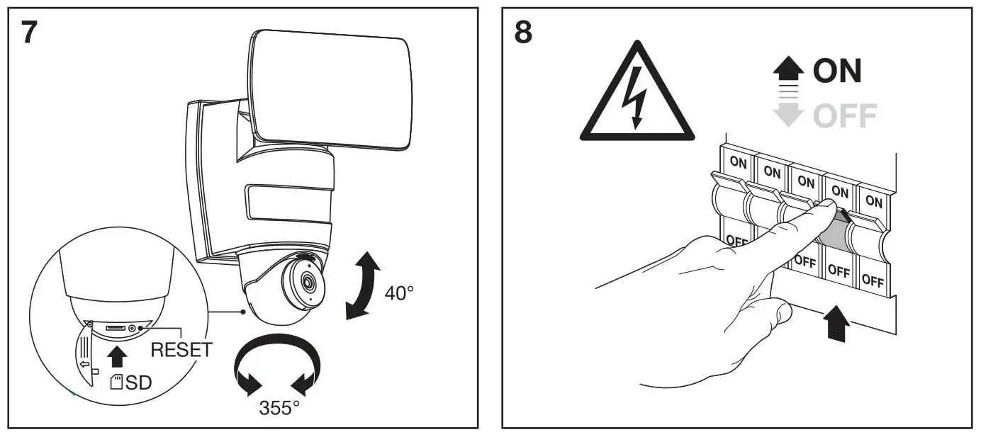 LEDVANCE 4058075478312 Smart Plus Wifi Flood Camera - Figure 7,8