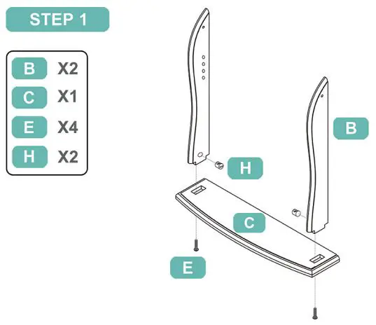 LUXFURNI Starry9 USB LED Makeup Mirror User Manual - Assembly