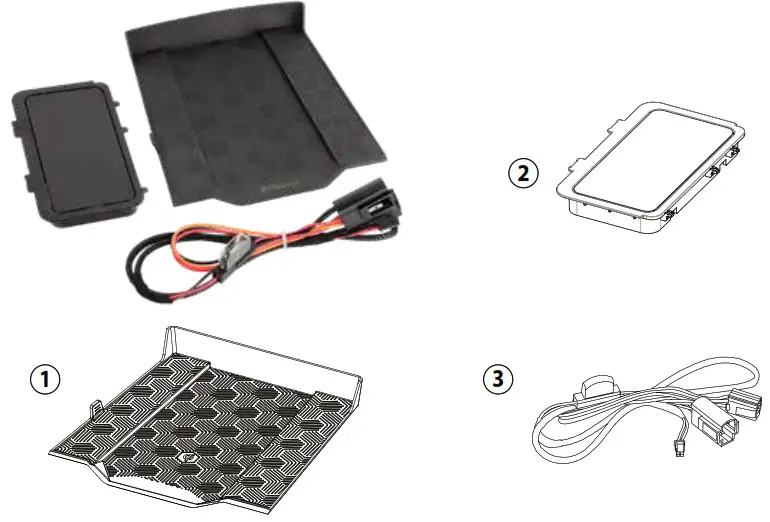 Phonocar 05728 VOLKSWAGEN Fast Wireless Charging Tray - 1