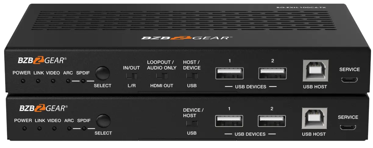 BZBGEAR BG EXH 100C6 HDBaseT 3 0 Extender with eARC or ARC-