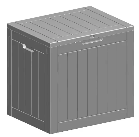 Honey Can Do STO-09659 30 Gal. Brown Resin Deck Box