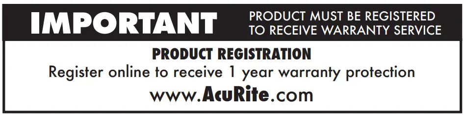 AcuRite 06096 Display for 5-in-1 Weather Sensor - IMPORTANT