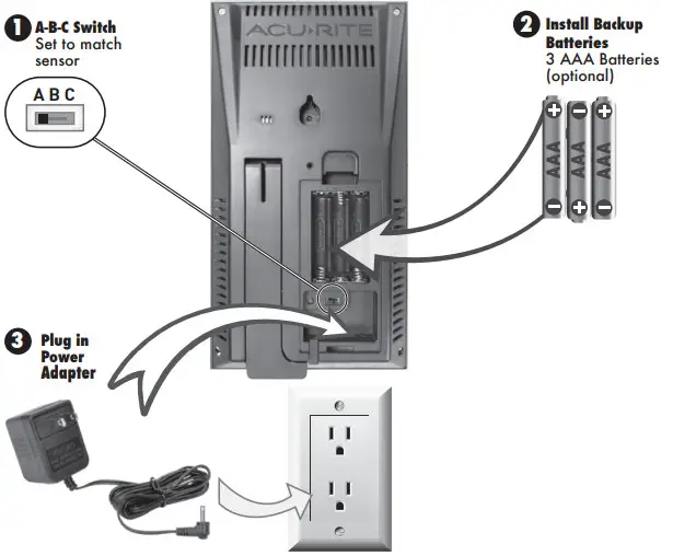AcuRite 06096 Display for 5-in-1 Weather Sensor - SETUP