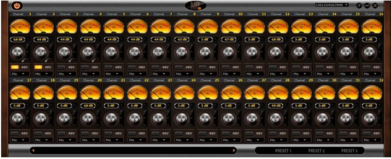 Antelope MP32 32 Channel Microphone Preamp fig 9