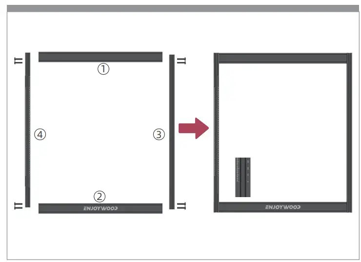 ENJOYWOOD CEL-E10 10W Laser Engraving Machine - Figure 1