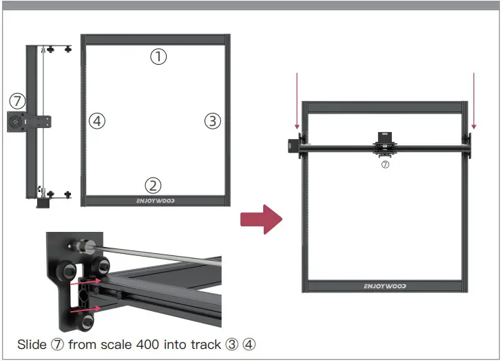 ENJOYWOOD CEL-E10 10W Laser Engraving Machine - Figure 3