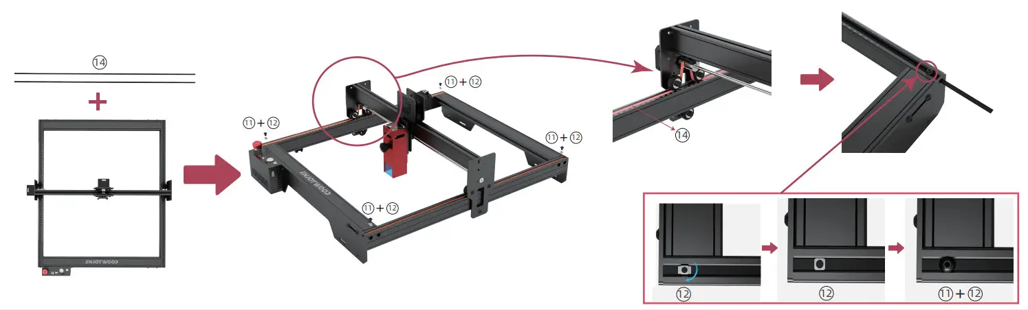 ENJOYWOOD CEL-E10 10W Laser Engraving Machine - Figure 5