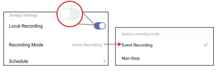 Energizer Indoor Fixed Camera EIX1-1002 -Controls 3