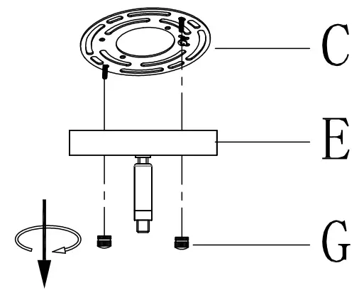 ZEVNI A04934H3 Kasper 3 Light Black Gold Industrial Chandelier - fig 2