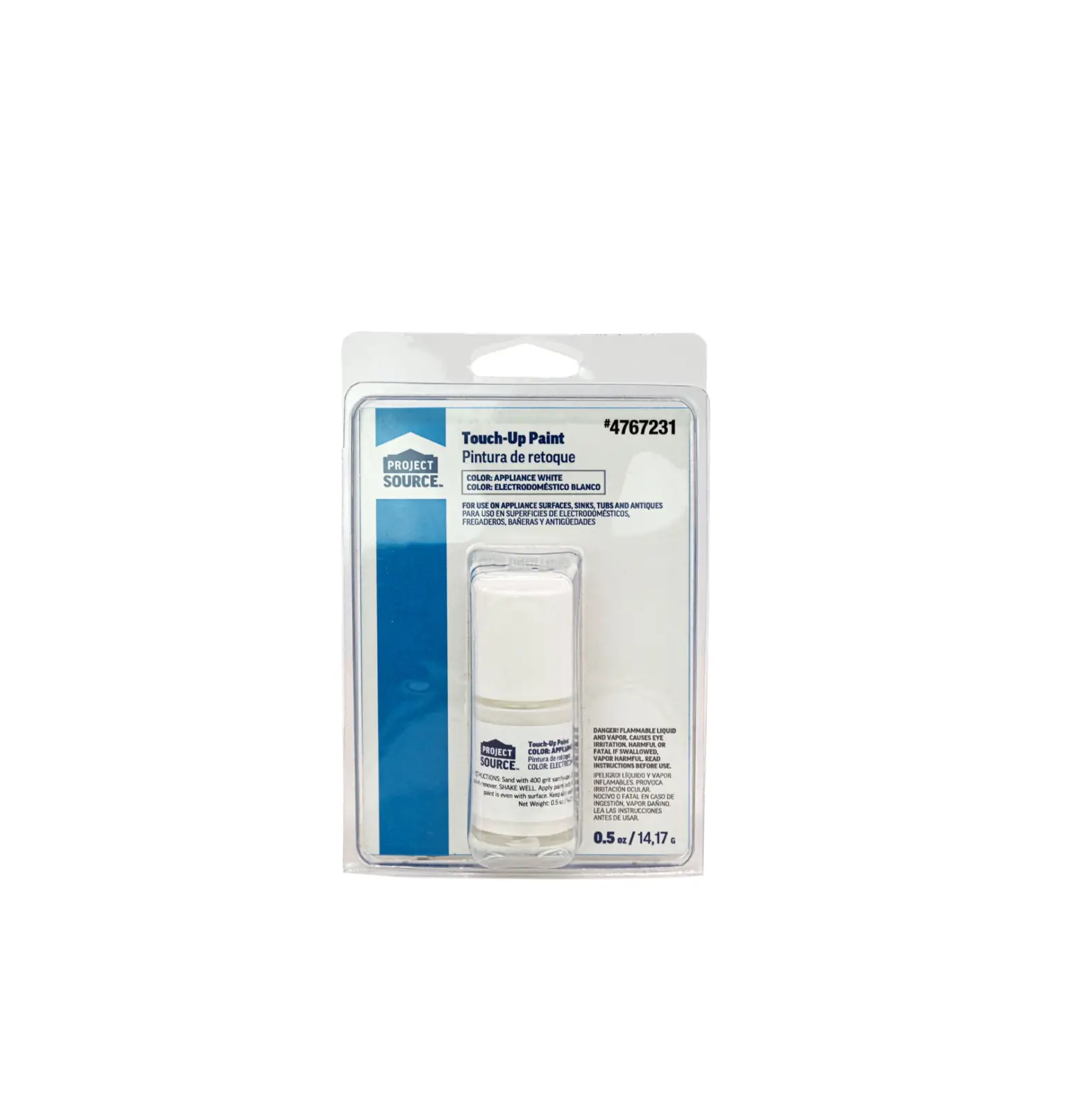 Project Source 4767231 0.5 Oz Touch-up Paint Appliance White User Manual