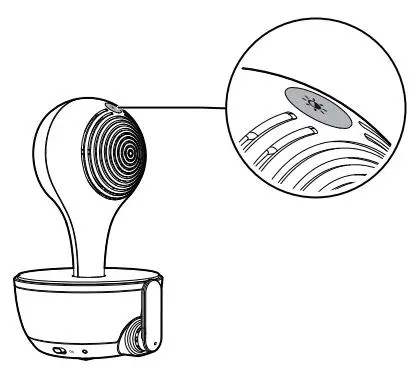 LeapFrog LF815HD 5 inch WiFi High Definition Video Monitor User Guide - Adjust the night light on Baby Unit