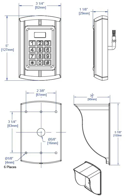 CAMDEN-DOOR-CONTROLS-CV-550SPK-V3-Back-Lit-Single-Door-Multifunction-Standalone-Access-Control-Keypad-FIG-1