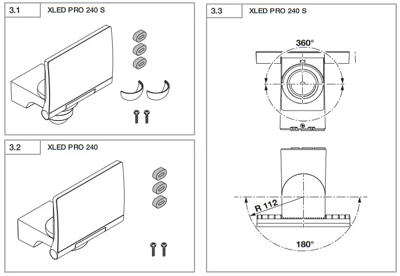 steinel Faretti XLED PRO 240 S LED Spotlight - 1