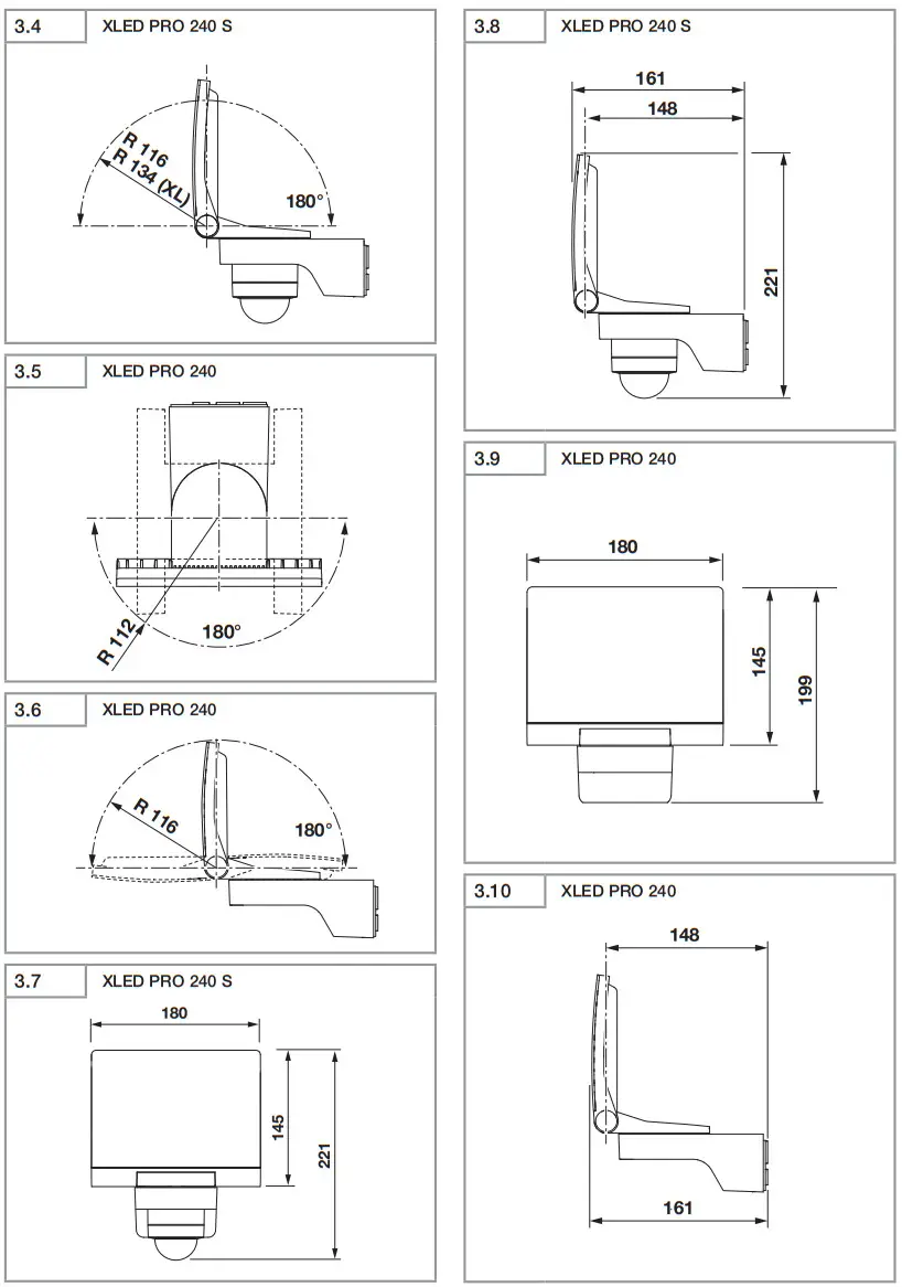 steinel Faretti XLED PRO 240 S LED Spotlight - 2