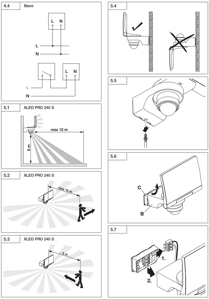 steinel Faretti XLED PRO 240 S LED Spotlight - 4