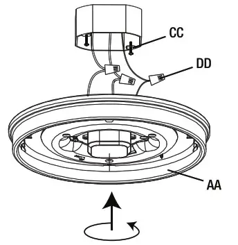 FEIT Electric PF11_RND_4WY_NK 11 Nickel Round Puff Fixture - Installation 5