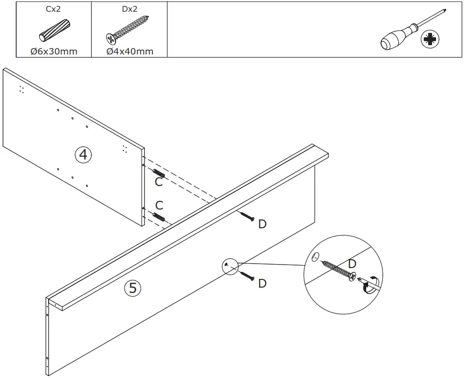 FUFU GAGA LJY KF210162 01 Kitchen Pantry Cabinet Storage Hutch with Microwave Stand - Figure 11