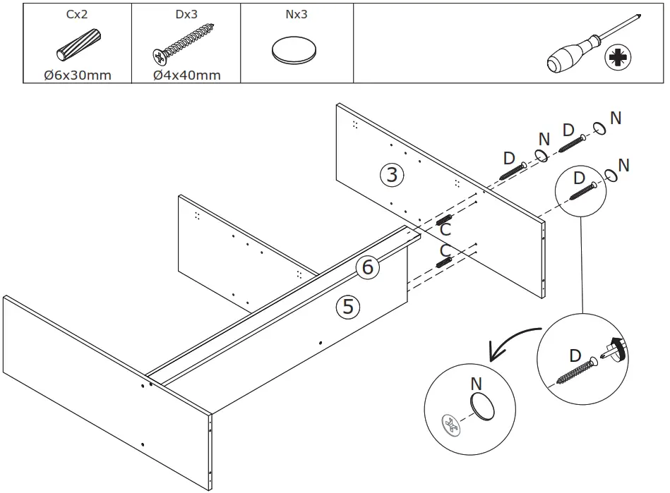 FUFU GAGA LJY KF210162 01 Kitchen Pantry Cabinet Storage Hutch with Microwave Stand - Figure 13