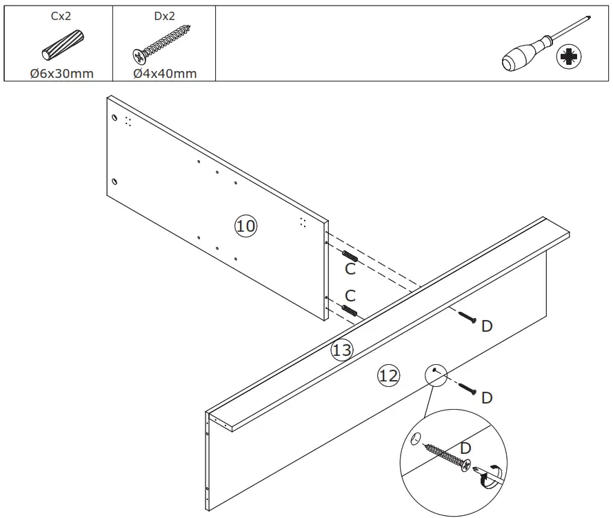 FUFU GAGA LJY KF210162 01 Kitchen Pantry Cabinet Storage Hutch with Microwave Stand - Figure 19