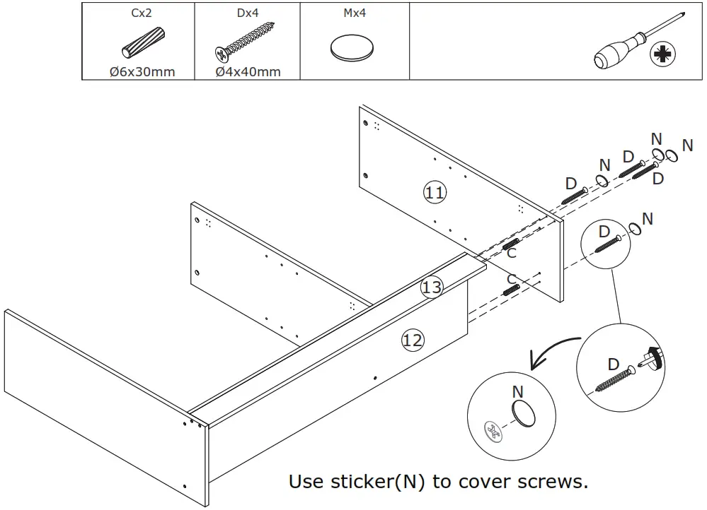 FUFU GAGA LJY KF210162 01 Kitchen Pantry Cabinet Storage Hutch with Microwave Stand - Figure 21