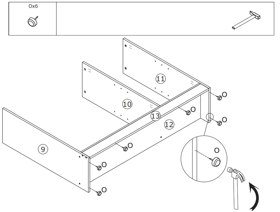 FUFU GAGA LJY KF210162 01 Kitchen Pantry Cabinet Storage Hutch with Microwave Stand - Figure 22