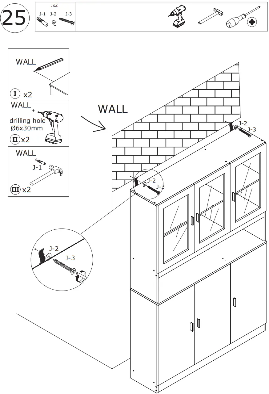 FUFU GAGA LJY KF210162 01 Kitchen Pantry Cabinet Storage Hutch with Microwave Stand - Figure 33