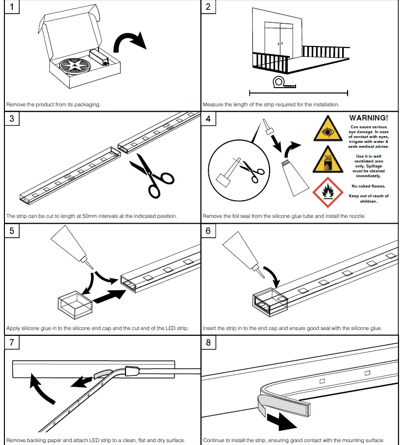 xcite LED LIGHTING XCPSK67WW PRO 12V LED Strip Light Kit 2