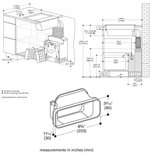GAGGENAU VL200120 200 Series Vario Downdraft Ventilation - Figure 10