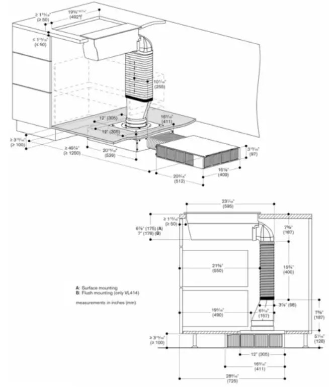GAGGENAU VL200120 200 Series Vario Downdraft Ventilation - Figure 15