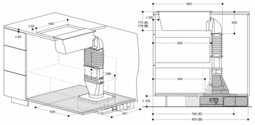 GAGGENAU VL200120 200 Series Vario Downdraft Ventilation - Figure 18