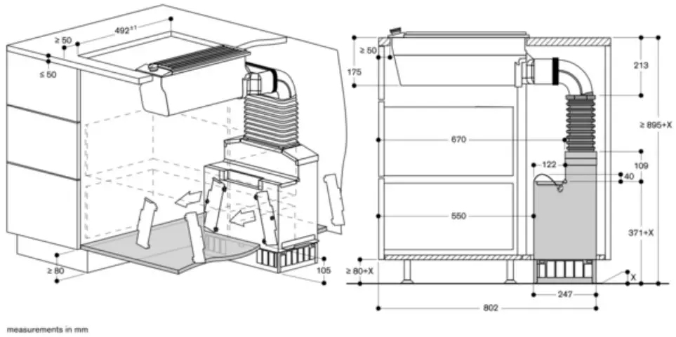 GAGGENAU VL200120 200 Series Vario Downdraft Ventilation - Figure 7