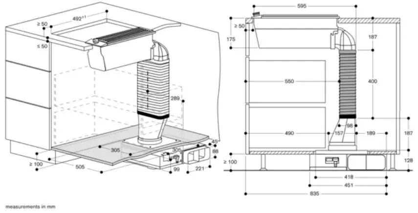 GAGGENAU VL200120 200 Series Vario Downdraft Ventilation - Figure 8