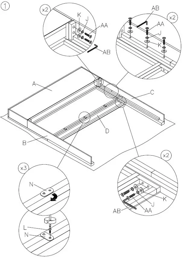 ASHLEY-B552-82-Arnett-Queen-Bookcase-Bed-2