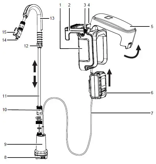 TOOLCRAFT-2582931-18-V-Battery-Powered-Barrel-Pump-fig-1