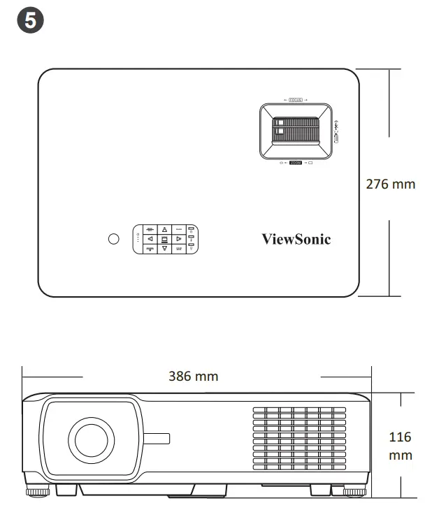 ViewSonic LS610WH Series DLP Projector - fig 4