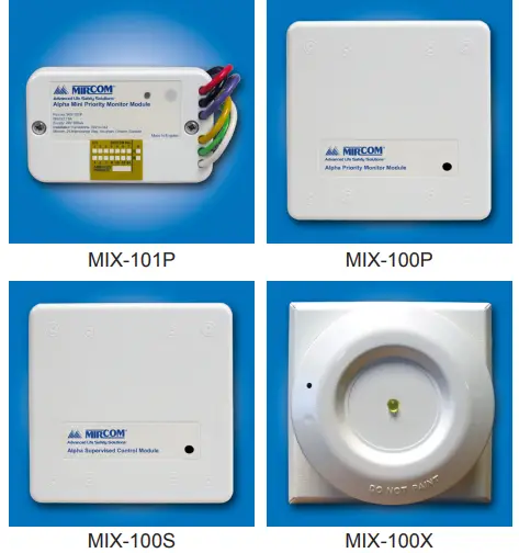 Mircom-MIX-100-SERIES-Alpha-Intelligent-Addressable-Modules-FIG-1