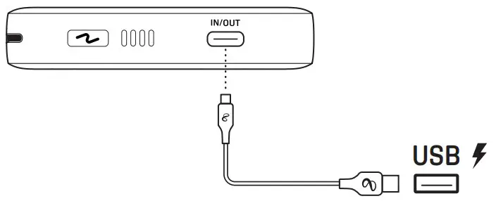 InfinityLAB INSTANTGO 5000 Built In USB C Cable - RECHARGE POWERBANK