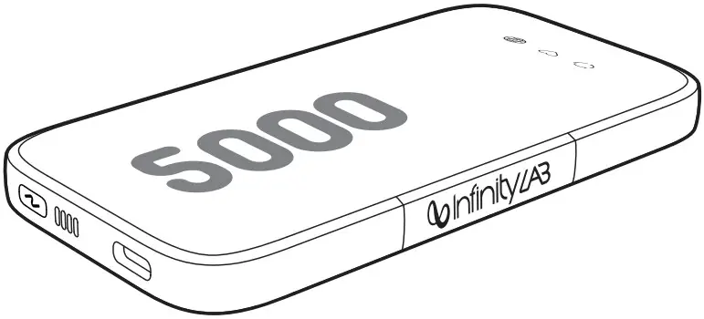 InfinityLAB INSTANTGO 5000 Built In USB C Cable