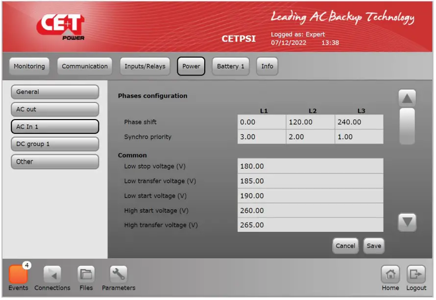CET Power FLEXA 200 Ups Systems - Features 36
