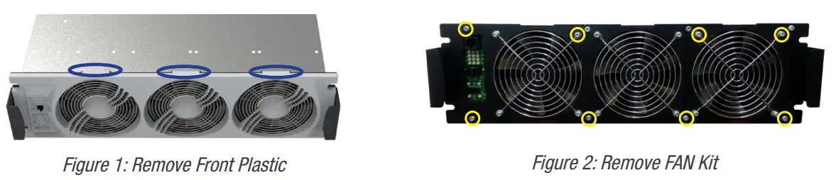 CET Power FLEXA 200 Ups Systems - Remove FAN Kit