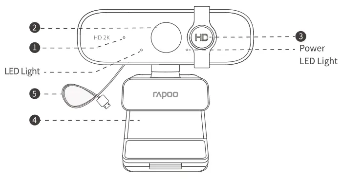 rapoo XW2K Full HD Webcam - fig