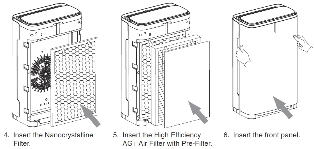 AURABEAT NSP-X1 AG+ Sanitizing Air Purifier QUICKSTART GUIDE-1