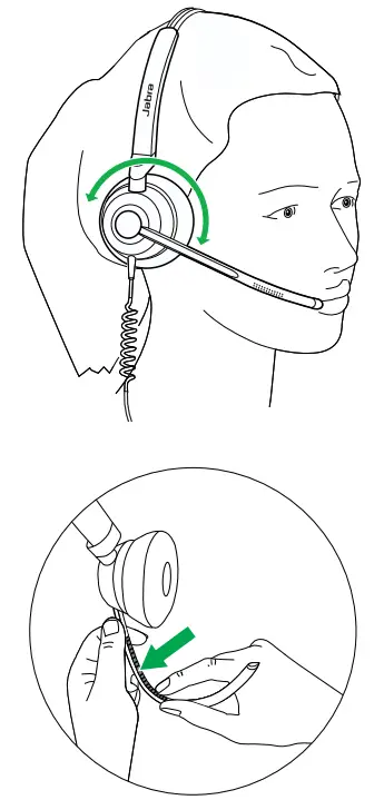 Adjust the microphone