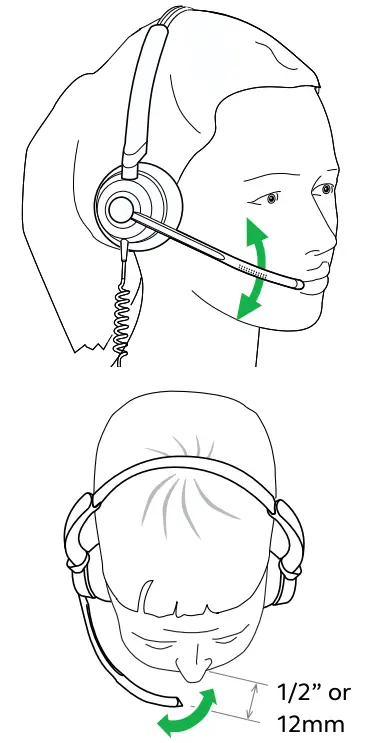 Position the microphone