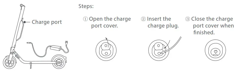 ninebot ES2 Kick Scooter External Battery - Charging