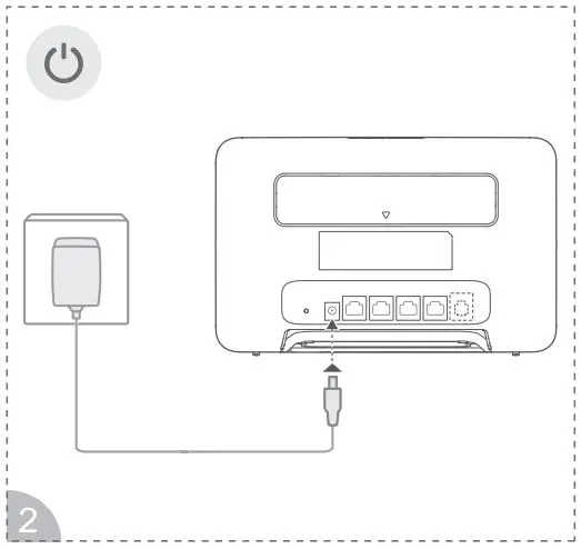HUAWEI B535-933 4G Router 3 Pro User Guide - Connect the router's power adapter to a power supply