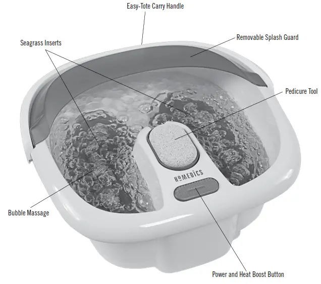Homedics FB-380HJ Bubble Bliss Elite Footbath With Heat Boost Instruction - MAINTENANCE