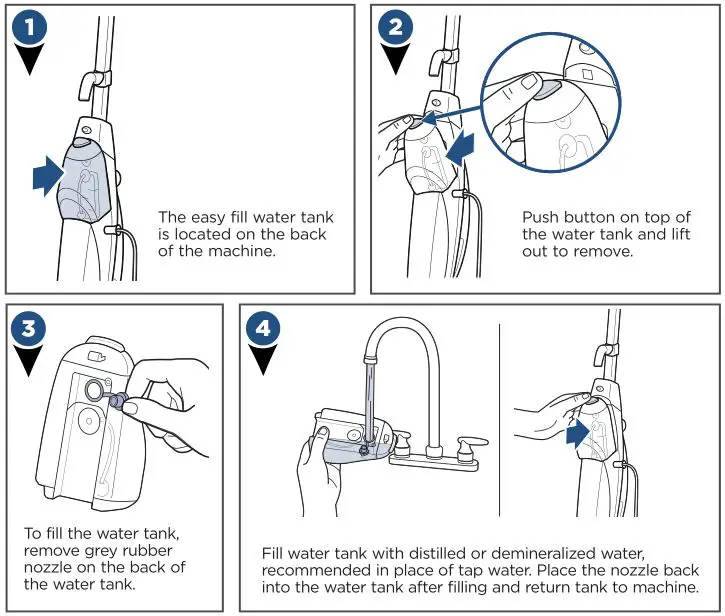 Bissell 2078D Powerfresh 2 in 1 Steam MOP - Filling Your Water Tank