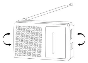 Sytech SY-1667 AM FM Pocket Radio - AM mode