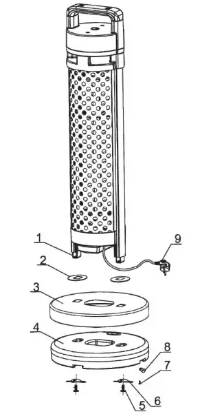 HeTR H1014 35 Inch Portable Patio Heater - Product Overview